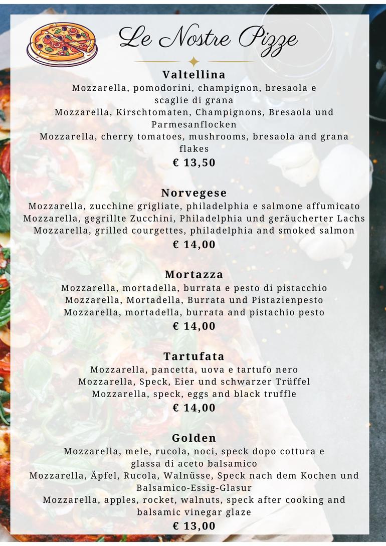 Menu pizze 5